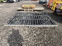 2No. APPROX. 8ft x 7ft HEAVY DUTY METAL GATES - 3