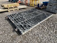 2No. APPROX. 8ft x 7ft HEAVY DUTY METAL GATES - 4