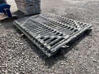 2No. APPROX. 8ft x 7ft HEAVY DUTY METAL GATES - 6