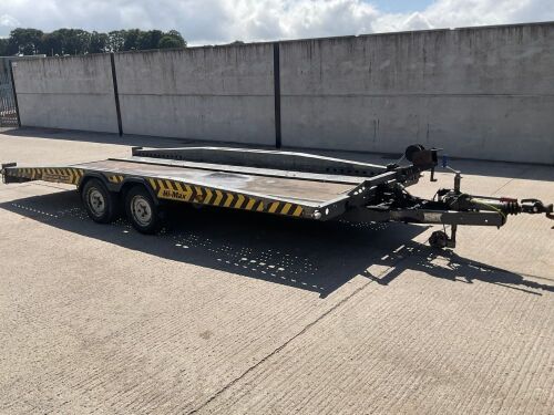 APPROX. 16ft x 6.6ft BRIAN JAMES HI MAX 3500KGS TWIN AXLE TILT BED CAR TRANSPORTER