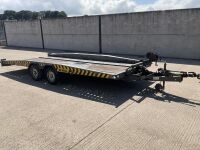 APPROX. 16ft x 6.6ft BRIAN JAMES HI MAX 3500KGS TWIN AXLE TILT BED CAR TRANSPORTER