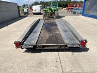 APPROX. 16ft x 6.6ft BRIAN JAMES HI MAX 3500KGS TWIN AXLE TILT BED CAR TRANSPORTER - 9