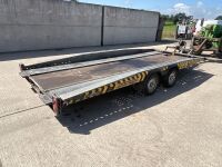 APPROX. 16ft x 6.6ft BRIAN JAMES HI MAX 3500KGS TWIN AXLE TILT BED CAR TRANSPORTER - 10