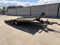APPROX. 16ft x 6.6ft BRIAN JAMES HI MAX 3500KGS TWIN AXLE TILT BED CAR TRANSPORTER - 14