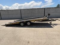APPROX. 16ft x 6.6ft BRIAN JAMES HI MAX 3500KGS TWIN AXLE TILT BED CAR TRANSPORTER - 15