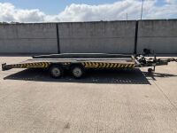 APPROX. 16ft x 6.6ft BRIAN JAMES HI MAX 3500KGS TWIN AXLE TILT BED CAR TRANSPORTER - 17