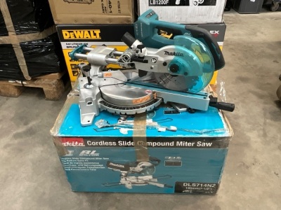 MAKITA DLS714Z TWIN 18V 190MM SLIDING MITRE SAW 