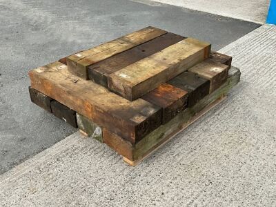 APPROX. 12No. ASSORTED WOODEN SLEEPERS