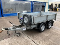 IFOR WILLIAMS APPROX. 8ft 6" x 5ft TWIN AXLE 2700KGS TIPPING TRAILER - 3