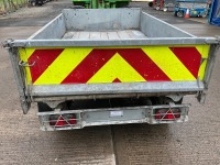 IFOR WILLIAMS APPROX. 8ft 6" x 5ft TWIN AXLE 2700KGS TIPPING TRAILER - 7