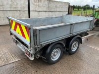 IFOR WILLIAMS APPROX. 8ft 6" x 5ft TWIN AXLE 2700KGS TIPPING TRAILER - 10