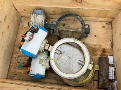 3No. ASSORTED 10-12" AIR ACTUATOR BUTTERFLY VALVE