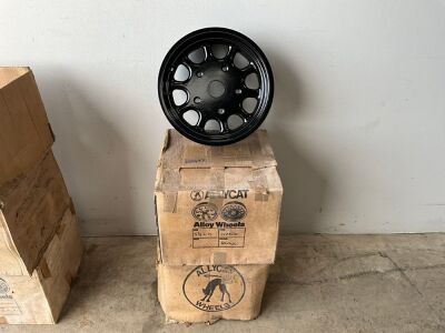 4No. 5 1/2" x 15"  UNUSED ALLEYCAT ALLOY WHEEL RIMS 