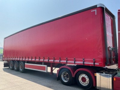 MONTRACON 45FT 39 TON TRI AXLE PILLARLESS CURTAINSIDER ON AIR