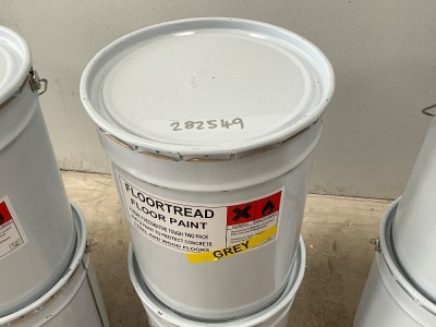 1No. 20 LITRE TIN OF UNUSED GREY FLOOR PAINT