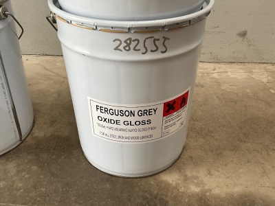 1No. 20 LITRE TIN OF UNUSED GREY OXIDE PAINT