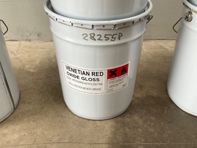 1No. 20 LITRE TIN OF UNUSED RED OXIDE PAINT