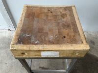 APPROX. 600mm x 600mm BUTCHERS BLOCK - 3