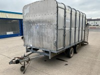 IFOR WILLIAMS 12ft x 6ft5" TWIN AXLE 3500KGS CATTLE TRAILER - 3