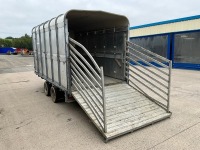 IFOR WILLIAMS 12ft x 6ft5" TWIN AXLE 3500KGS CATTLE TRAILER - 8