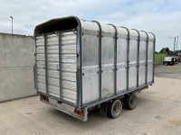 IFOR WILLIAMS 12ft x 6ft5" TWIN AXLE 3500KGS CATTLE TRAILER - 17