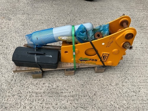 UNUSED SAILING 35 ROCK HAMMER TO SUIT 1-2 TON MACHINE