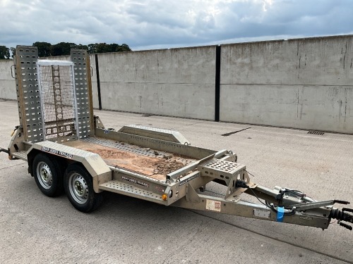 BRIAN JAMES CARGO DIGGER PLANT 2 9FT X 4FT6 2.7 TON TWIN AXLE PLANT TRAILER