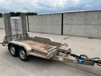 BRIAN JAMES CARGO DIGGER PLANT 2 9FT X 4FT6 2.7 TON TWIN AXLE PLANT TRAILER