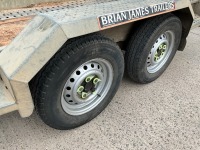BRIAN JAMES CARGO DIGGER PLANT 2 9FT X 4FT6 2.7 TON TWIN AXLE PLANT TRAILER - 5