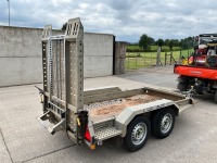 BRIAN JAMES CARGO DIGGER PLANT 2 9FT X 4FT6 2.7 TON TWIN AXLE PLANT TRAILER - 8