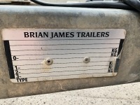 BRIAN JAMES CARGO DIGGER PLANT 2 9FT X 4FT6 2.7 TON TWIN AXLE PLANT TRAILER - 12