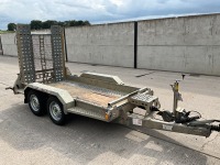 BRIAN JAMES CARGO DIGGER PLANT 2 9FT X 4FT6 2.7 TON TWIN AXLE PLANT TRAILER