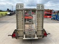 BRIAN JAMES CARGO DIGGER PLANT 2 9FT X 4FT6 2.7 TON TWIN AXLE PLANT TRAILER - 9
