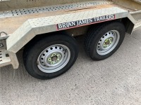 BRIAN JAMES CARGO DIGGER PLANT 2 9FT X 4FT6 2.7 TON TWIN AXLE PLANT TRAILER - 12