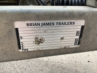 BRIAN JAMES CARGO DIGGER PLANT 2 9FT X 4FT6 2.7 TON TWIN AXLE PLANT TRAILER - 15