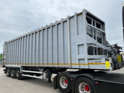 LEGRAS 39 TON TRI AXLE WALKING FLOOR WASTE TRAILER 