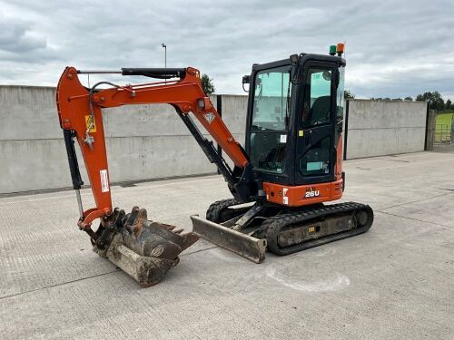 HITACHI ZX26U 2.6 TON MINI DIGGER