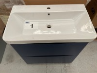 800 ARC FLOOR UNIT + BASIN - INDIGO BLUE - 2