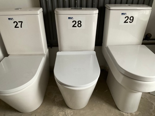 FULLY ENCLOSED TOILET WITH PAN, CISTERN AND SEAT