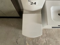 FULLY ENCLOSED BACK-TO-WALL TOILET WITH SOFT-SQUARE FRONT, PAN, CISTERN AND SEAT - 2
