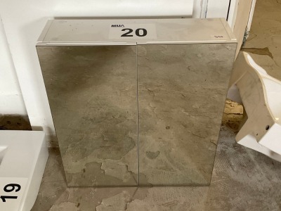 600 × 660 DOUBLE-DOOR MIRRORED CABINET