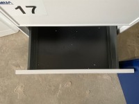600 WALL-MOUNTED MATTE WHITE TWO-DRAWER UNIT WITH BASIN - 4