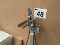 CHROME FREESTANDING BATH SHOWER MIXER, FLOOR-MOUNTED - 3