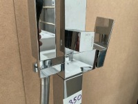 CHROME FREESTANDING BATH SHOWER MIXER, FLOOR-MOUNTED - 5