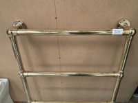 650 × 950 POLISHED BRASS TOWEL HANGER WITH SIDE-ENTRY WATER INLET - 3