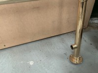 650 × 950 POLISHED BRASS TOWEL HANGER WITH SIDE-ENTRY WATER INLET - 5