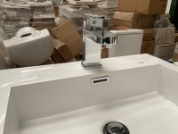 500 FLOOR-STANDING SINGLE-DRAWER DRIFTWOOD UNIT WITH CHROME TAP - 5