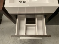 500 FLOOR-STANDING SINGLE-DRAWER DRIFTWOOD UNIT WITH CHROME TAP - 7