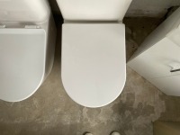 SEMI COMFORT-HEIGHT OPEN-BACK TOILET WITH PAN, CISTERN AND SEAT - 3