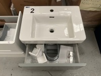 WALLACE WALL MOUNTED UNIT + BASIN - GREY - 4